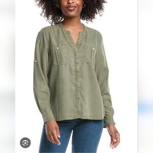 TOMMY BAHAMA | Mission Beach Shirt Blouse green Tencel Sz XL
